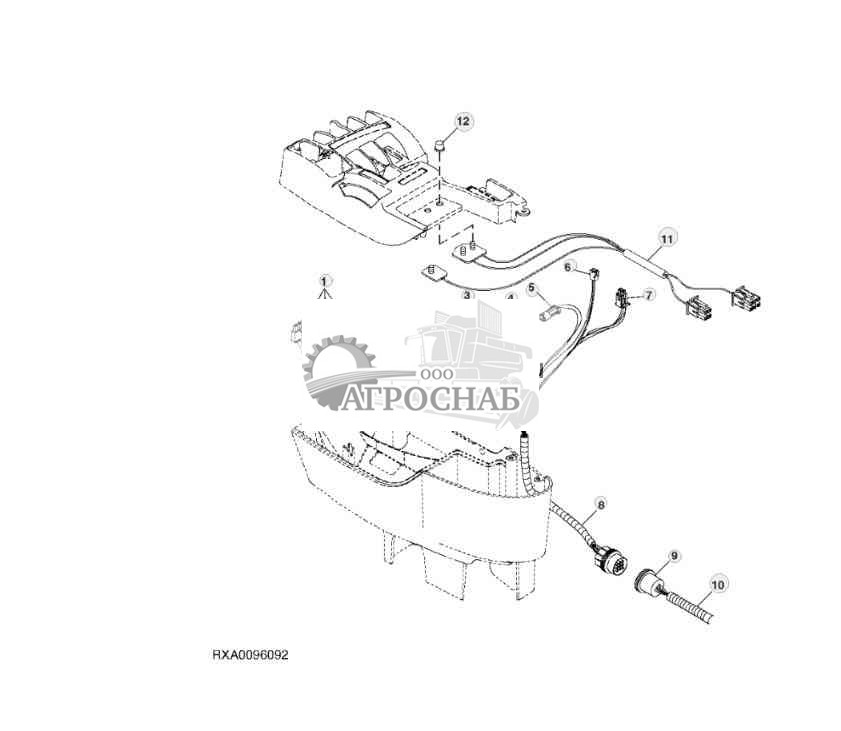 WIRING HARNESS ARMREST TO CAB 